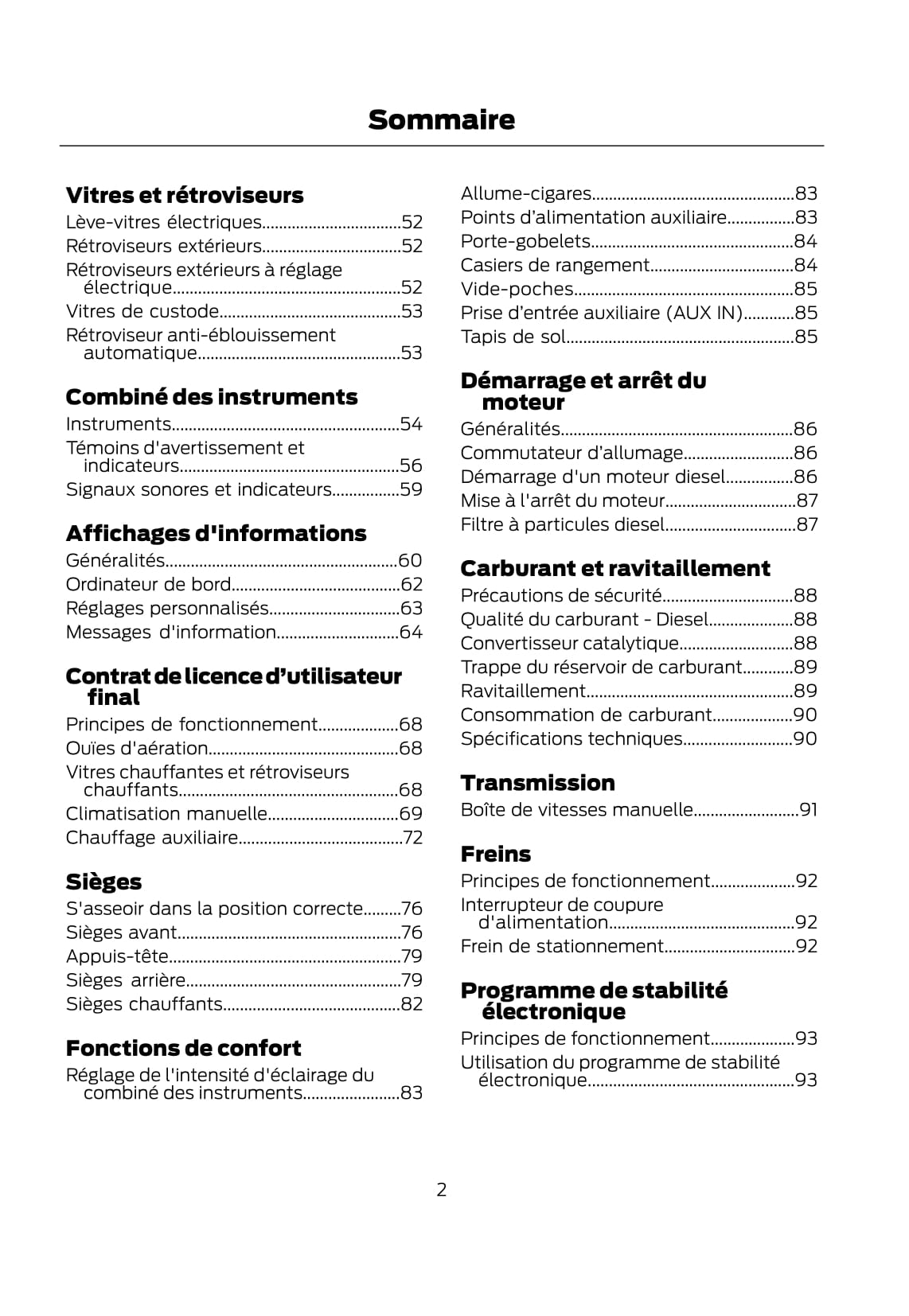 Ford Tourno Connect / Transit Connect Guide d'utilisation 2007 - 2014