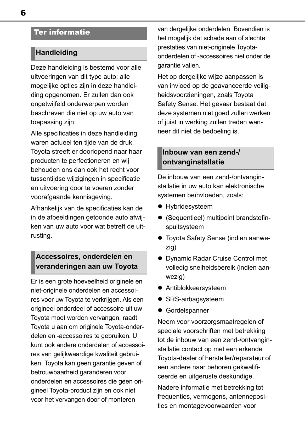 2020-2021 Toyota Yaris Hybrid Bedienungsanleitung | Niederländisch