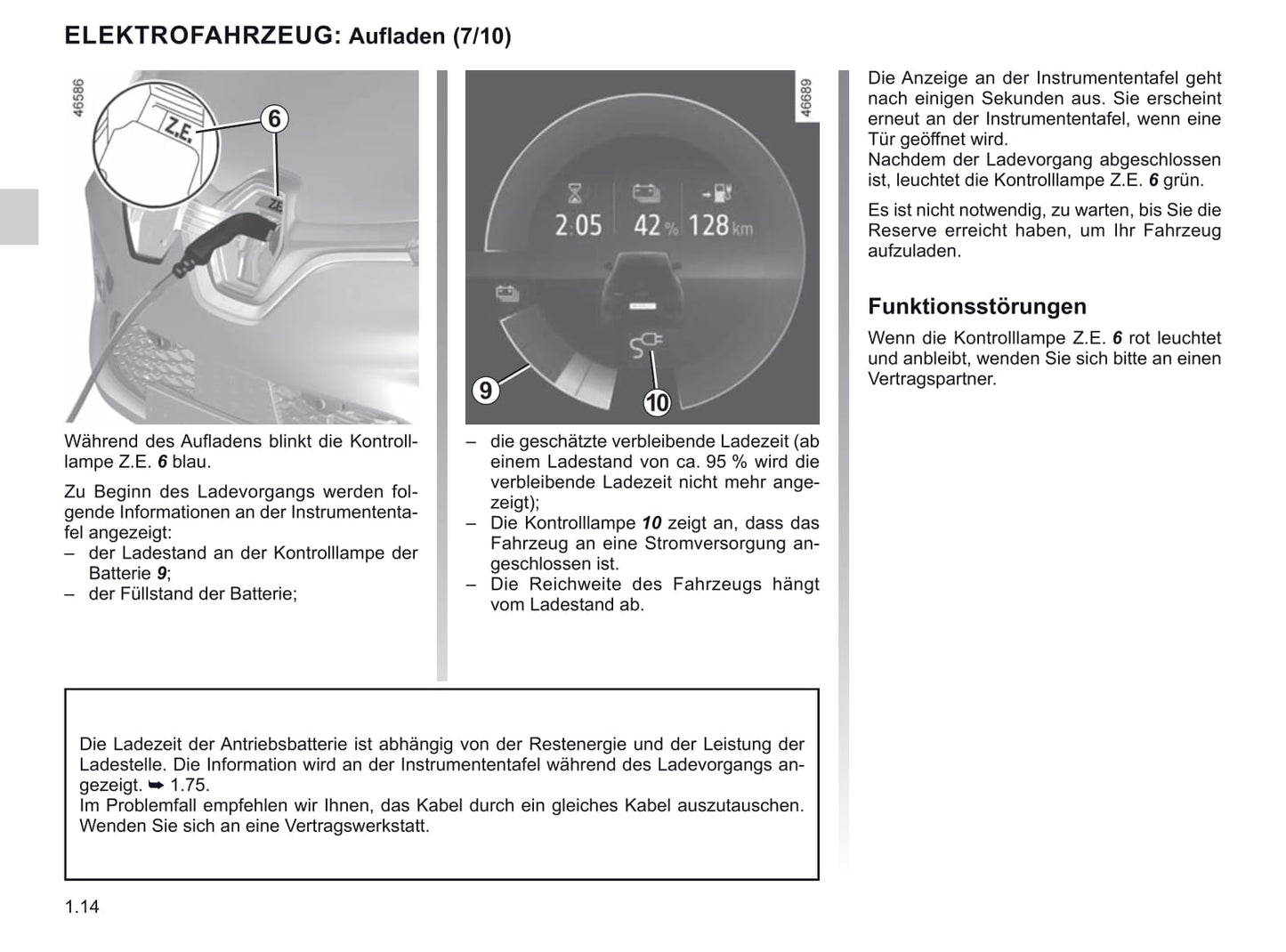 2019-2020 Renault Zoe Owner's Manual | German