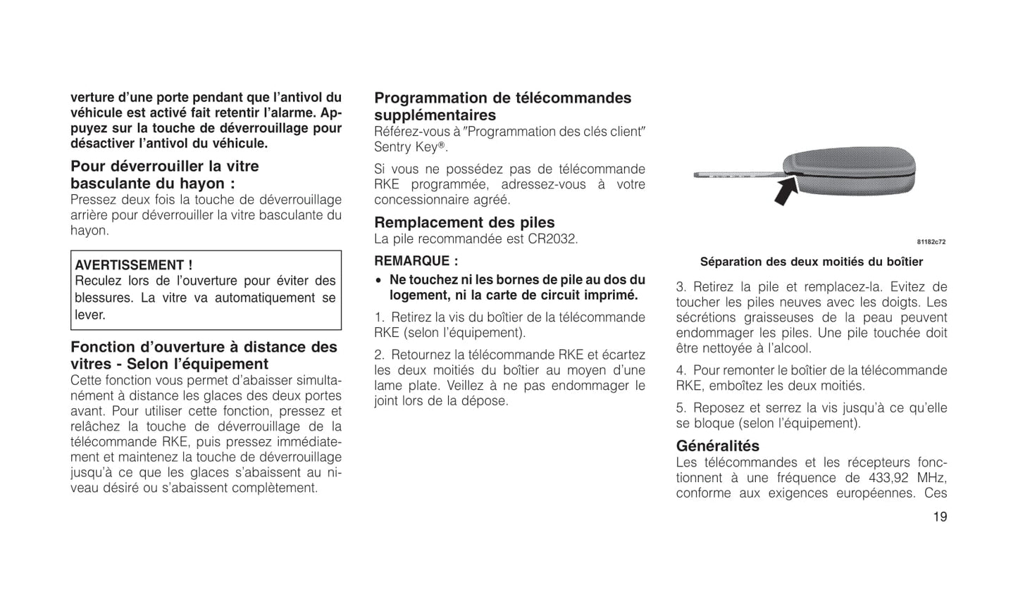 2010-2013 Jeep Cherokee Bedienungsanleitung | Französisch