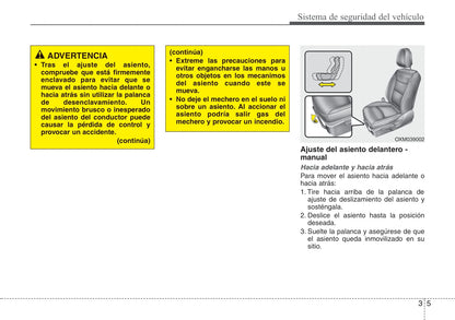 2011-2012 Kia Sorento Gebruikershandleiding | Spaans