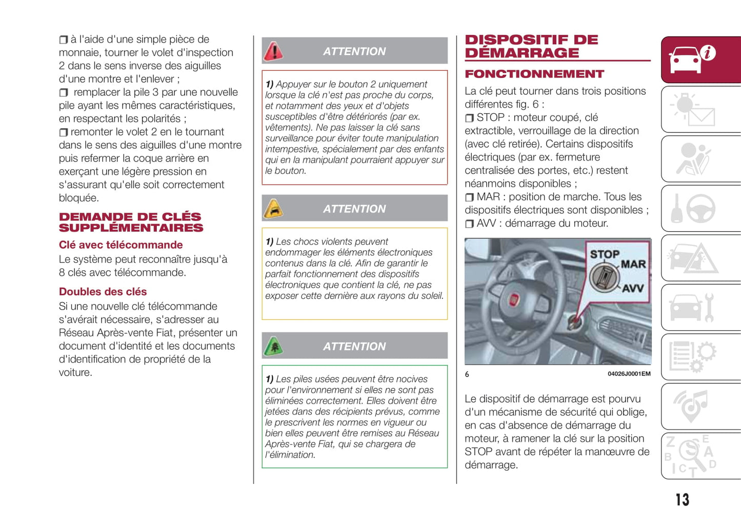 2017-2018 Fiat Tipo 5 Doors Gebruikershandleiding | Frans
