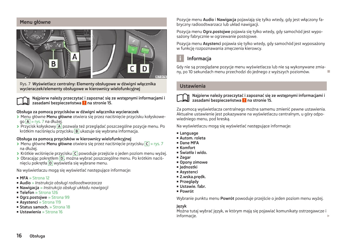 2008-2013 Skoda Superb Gebruikershandleiding | Pools