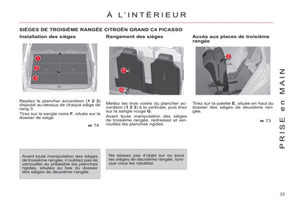 2011-2013 Citroën C4 Picasso/Grand C4 Picasso Owner's Manual | French