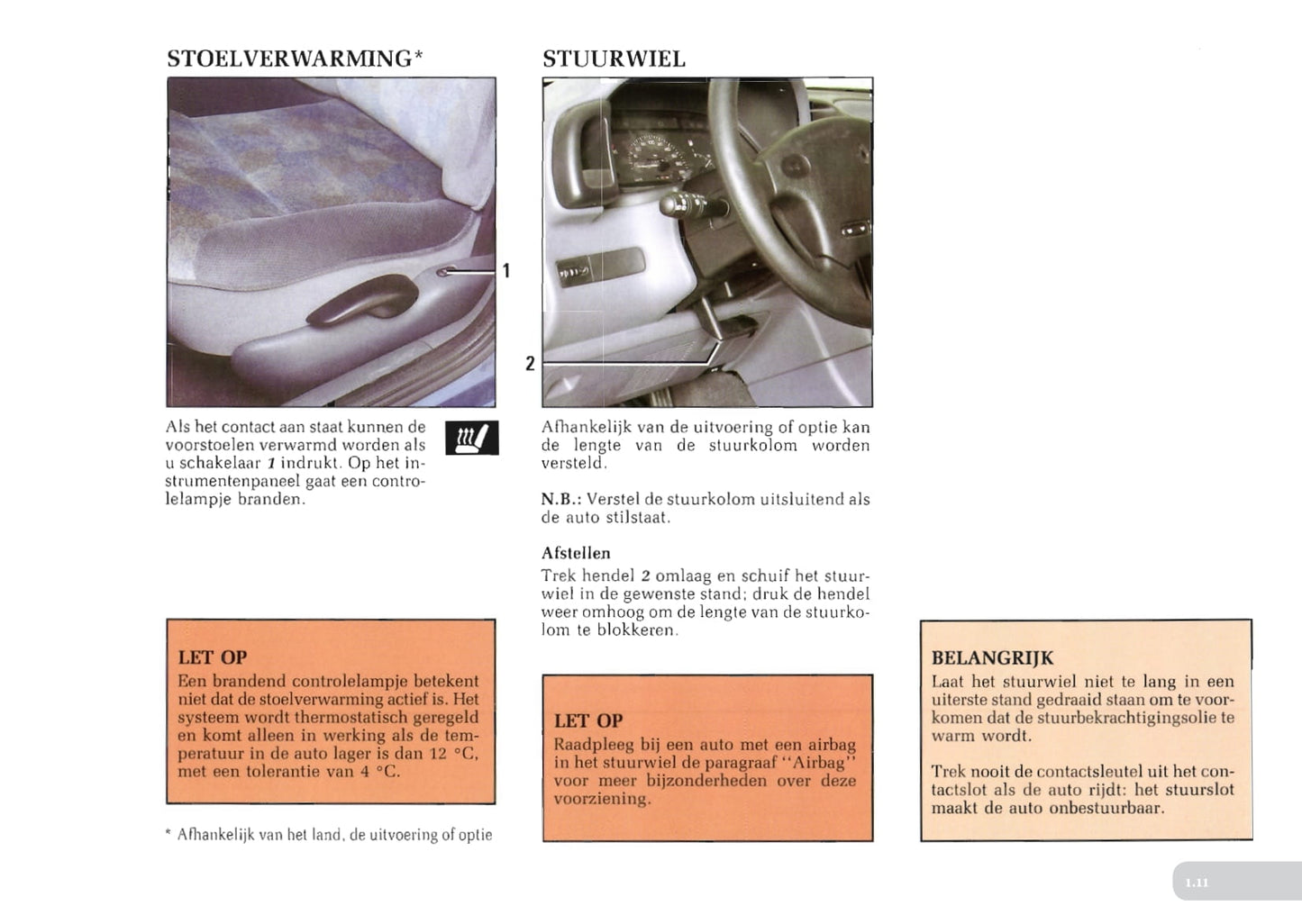 1996-1997 Renault Laguna Bedienungsanleitung | Niederländisch