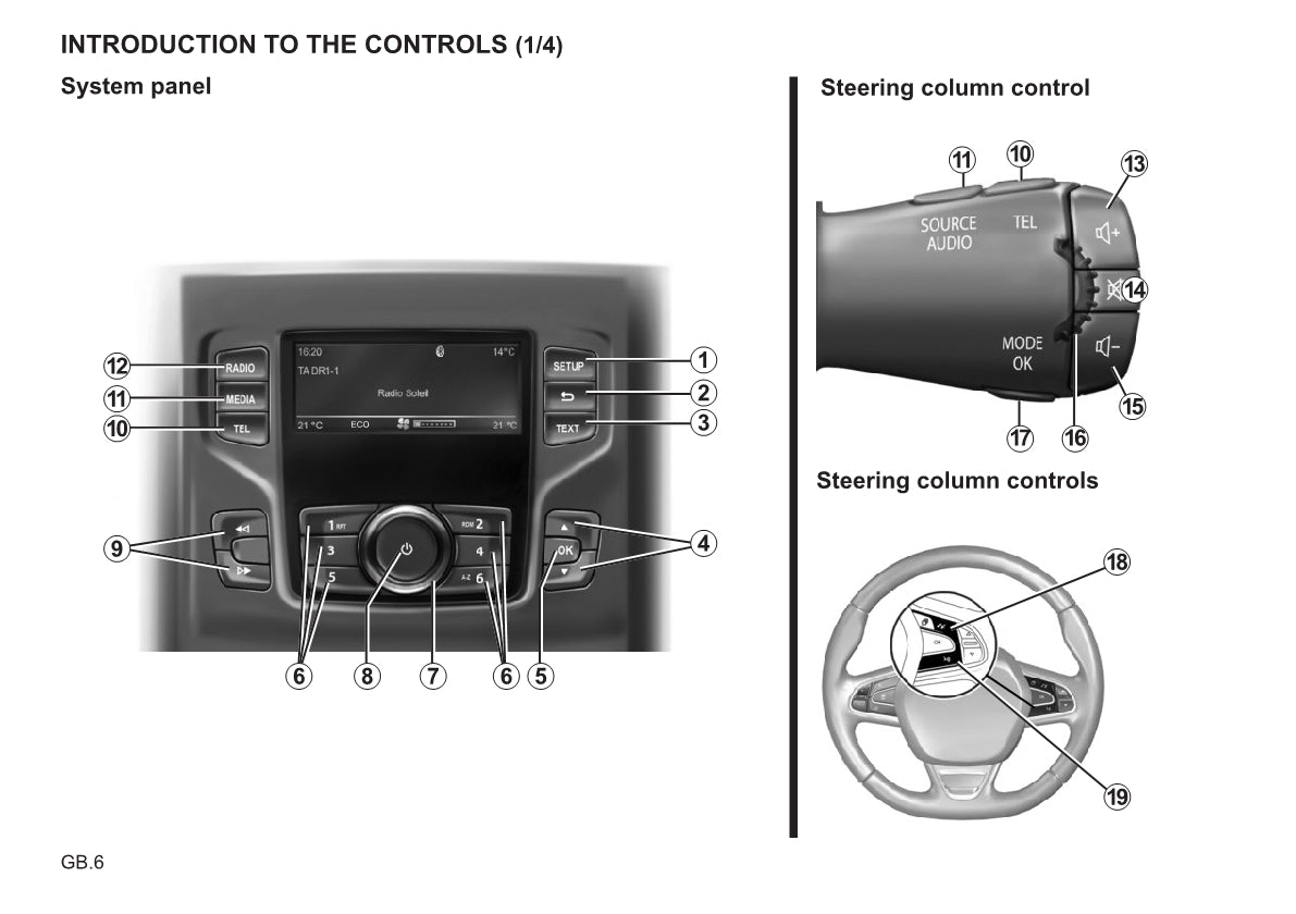 Renault Radio CD Bluetooth Owner's Manual