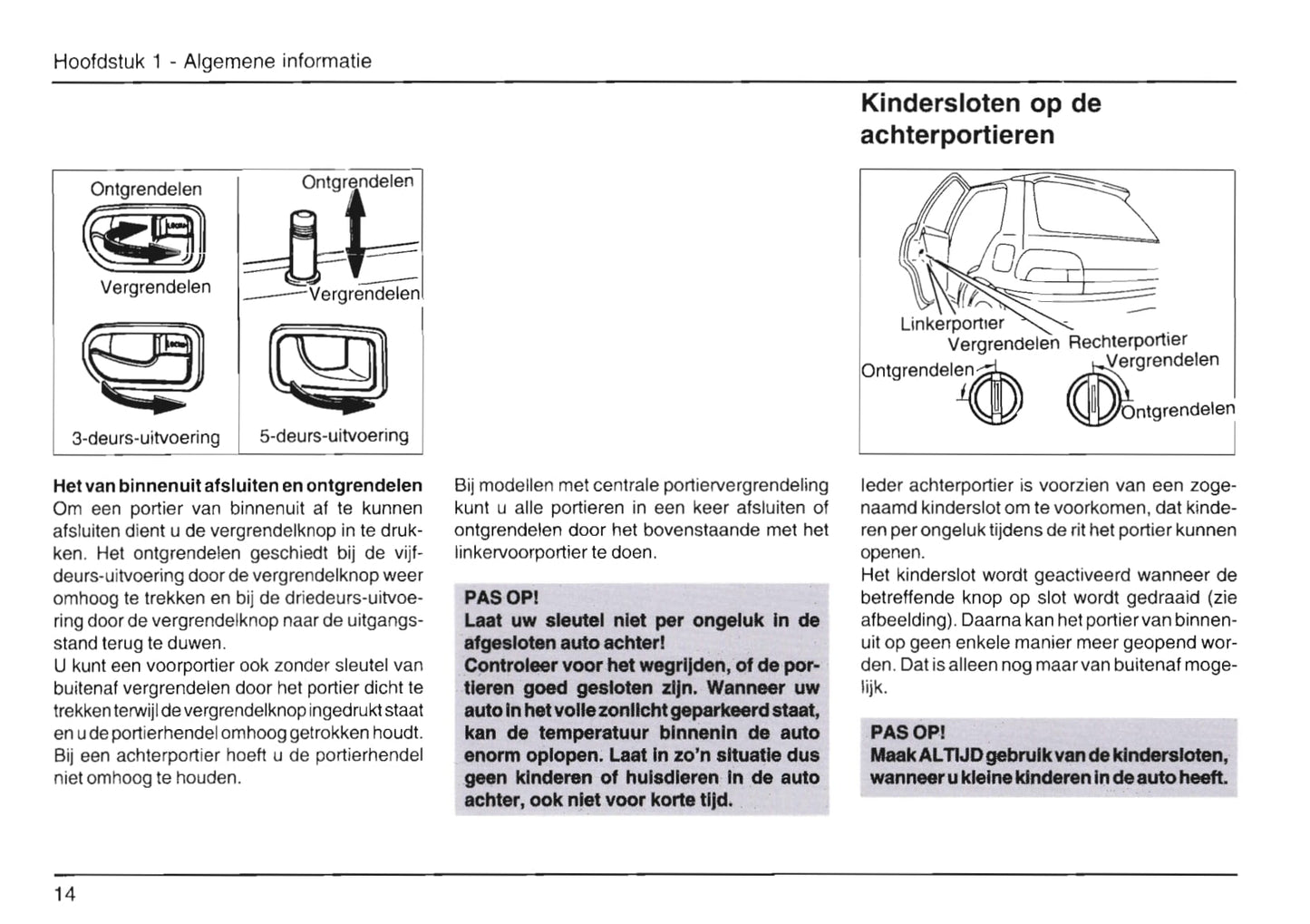 1989-2001 Daihatsu Cuore Bedienungsanleitung | Niederländisch