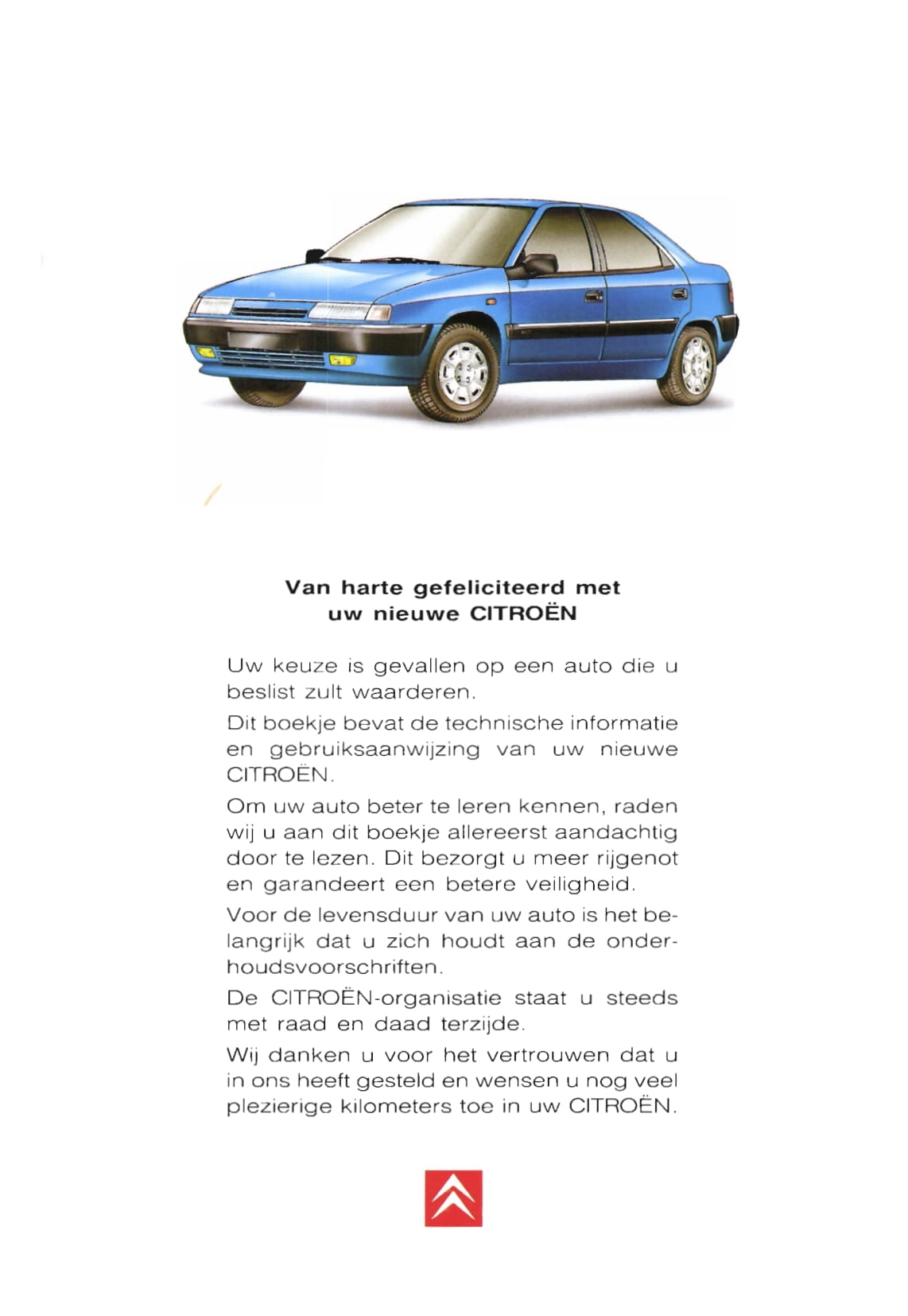 1996-1997 Citroën Xantia Owner's Manual | Dutch