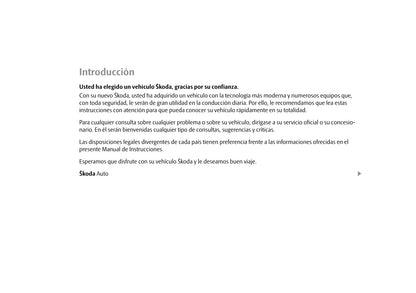 2009-2010 Skoda Roomster Owner's Manual | Spanish