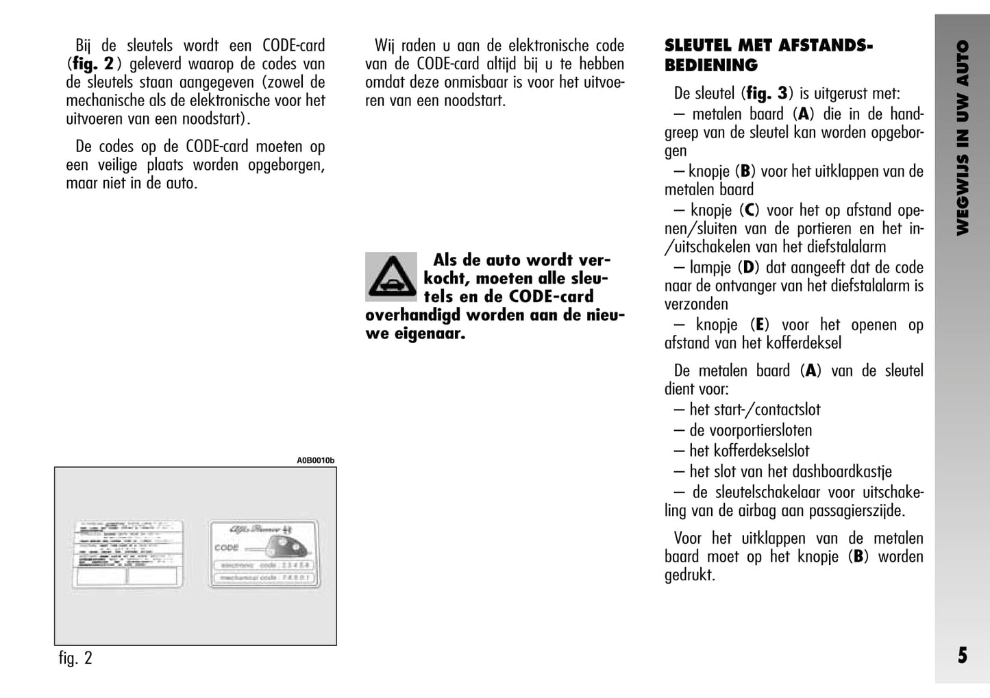 2002-2003 Alfa Romeo 156 Bedienungsanleitung | Niederländisch