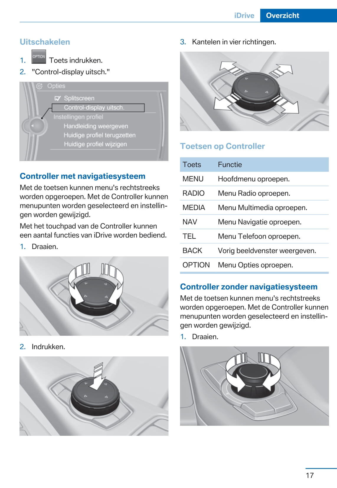 2015-2016 BMW 3 Series Owner's Manual | Dutch