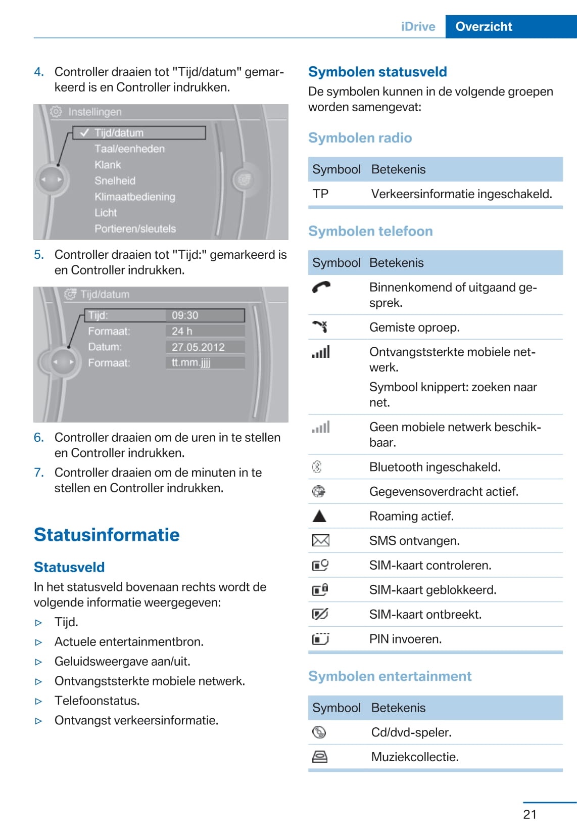 2015-2016 BMW 3 Series Owner's Manual | Dutch