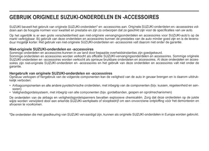 2020-2021 Suzuki Ignis Bedienungsanleitung | Niederländisch
