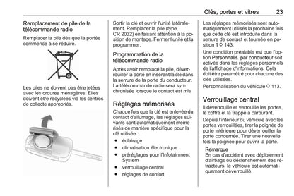 2016-2017 Opel Corsa Manuel du propriétaire | Français