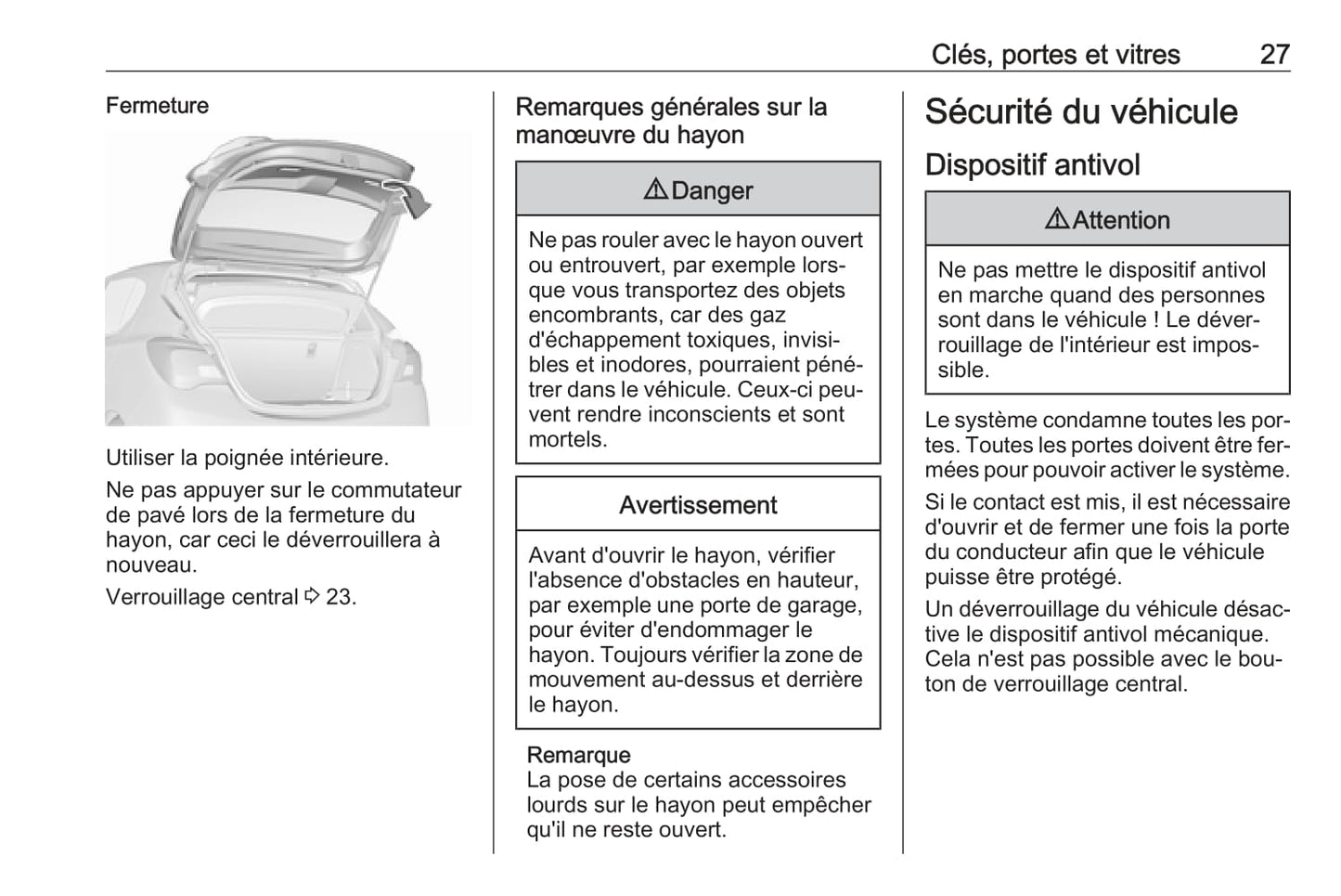 2016-2017 Opel Corsa Manuel du propriétaire | Français