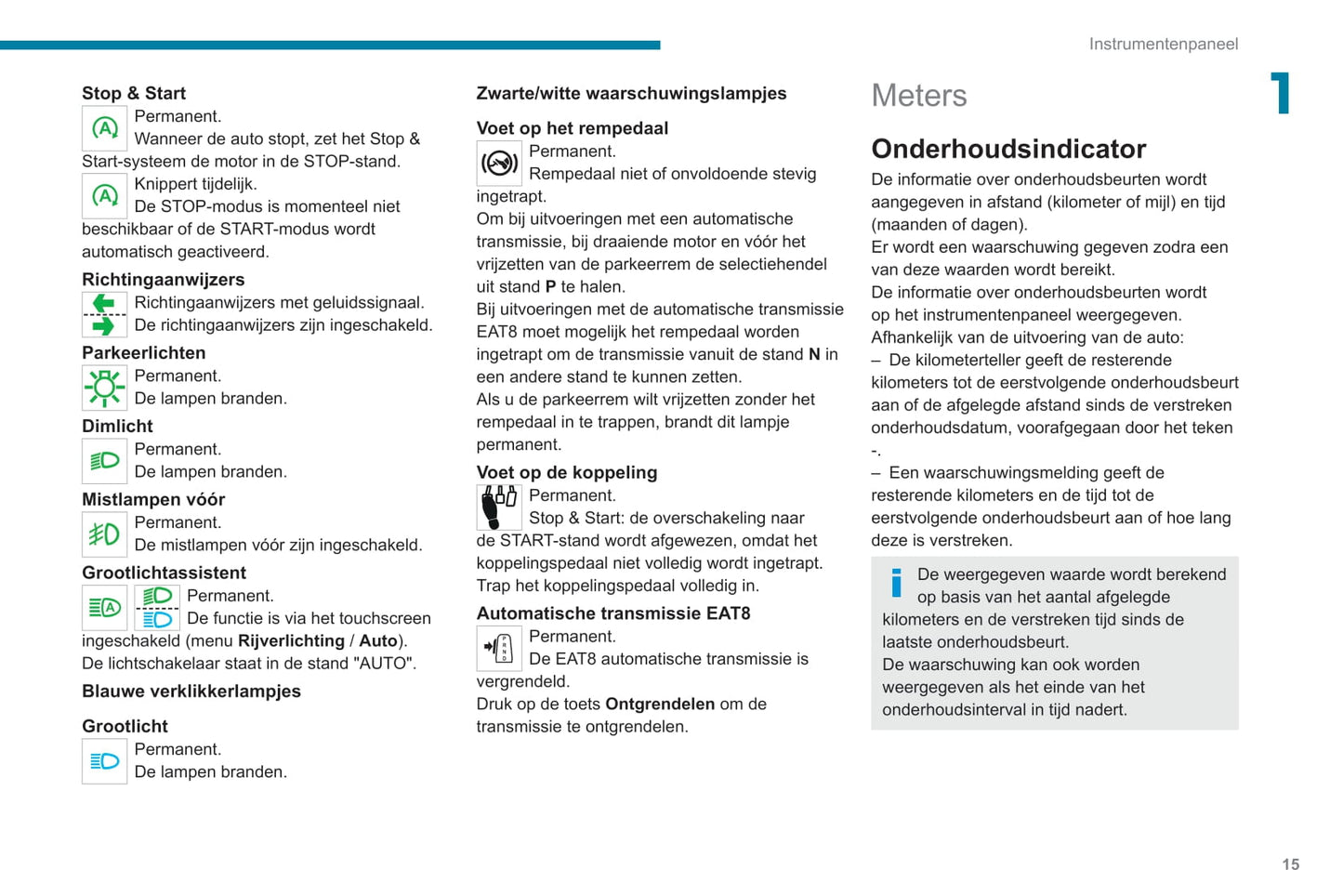 2020-2021 Peugeot 308 Owner's Manual | Dutch