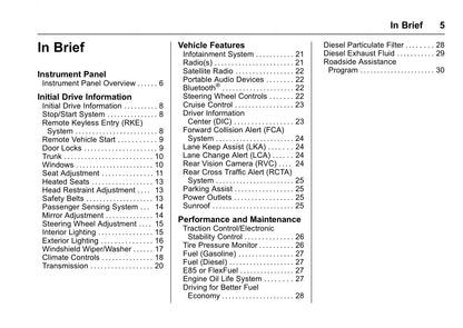 2017 Chevrolet Cruze Owner's Manual | English