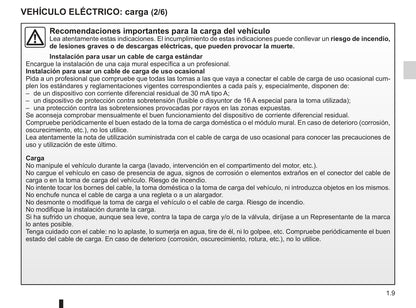 2012-2013 Renault Kangoo Z.E. Bedienungsanleitung | Spanisch