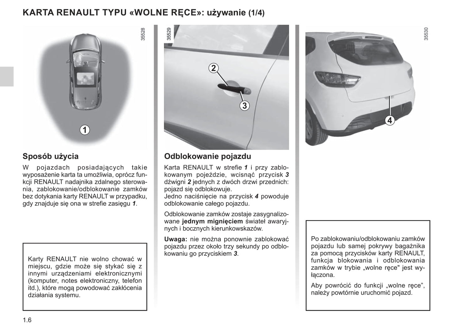 2019 Renault Clio Owner's Manual | Polish