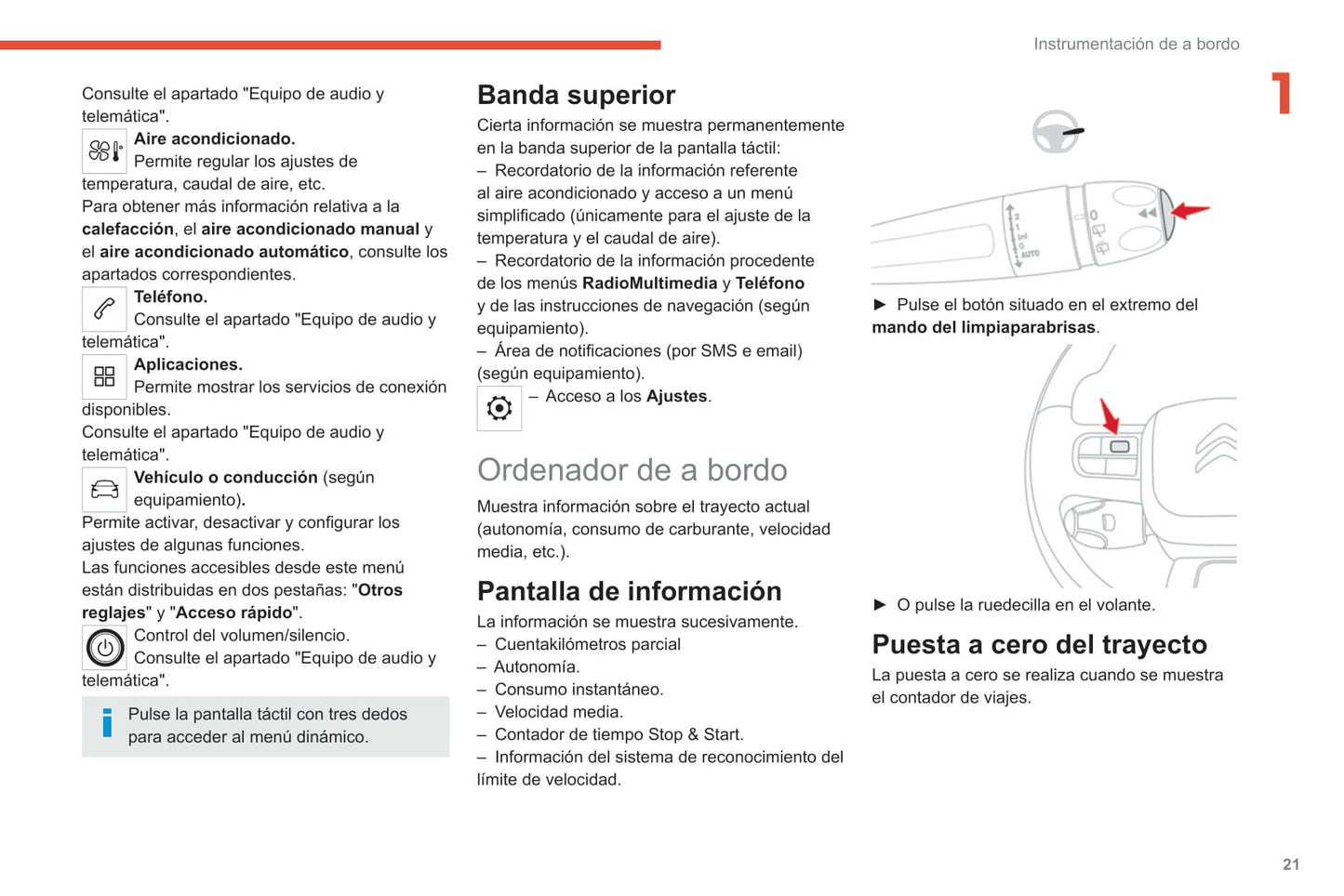2020-2022 Citroën C3 Owner's Manual | Spanish