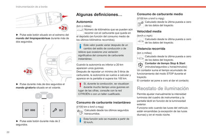 2020-2022 Citroën C3 Gebruikershandleiding | Spaans