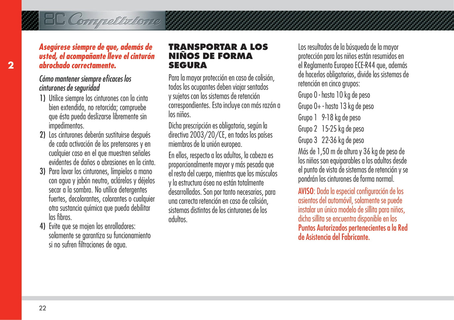 2008 Alfa Romeo 8C Manuel du propriétaire | Espagnol
