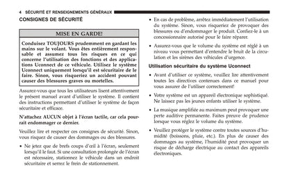 Jeep System Uconnect 3 Guide d'utilisation 2018