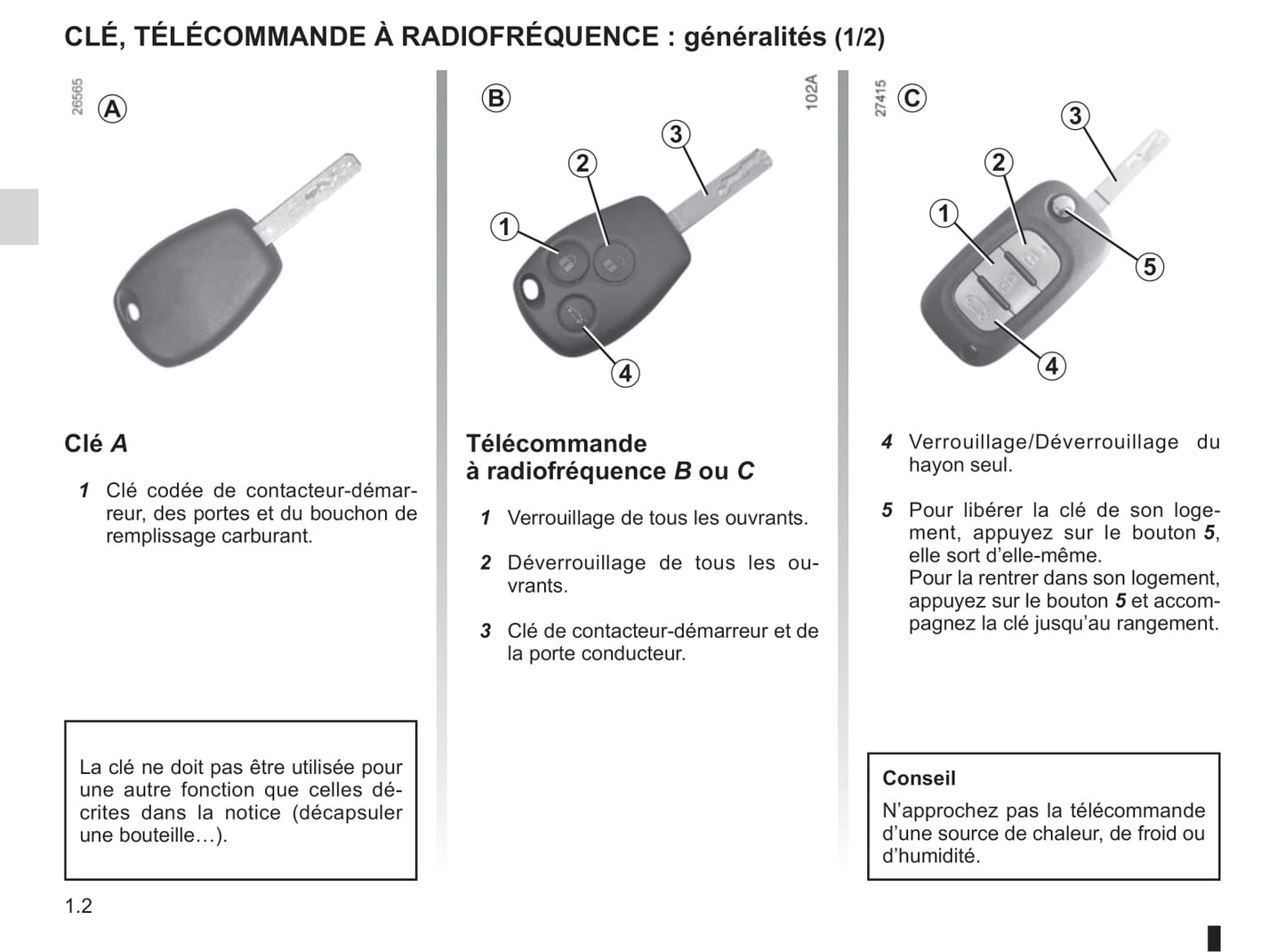 2008-2012 Renault Modus Manuel du propriétaire | Français