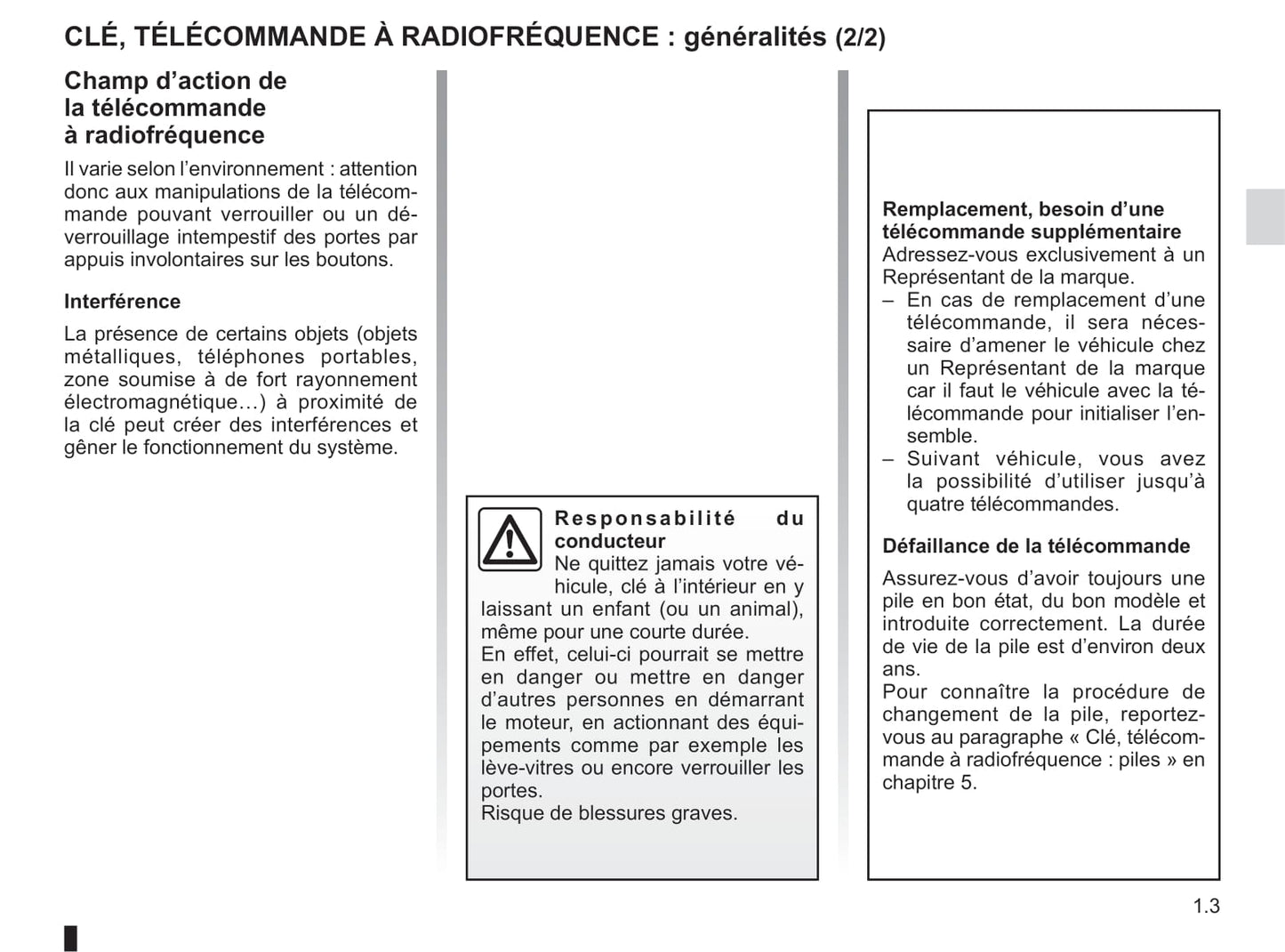 2012-2013 Renault Modus/Grand Modus Owner's Manual | French