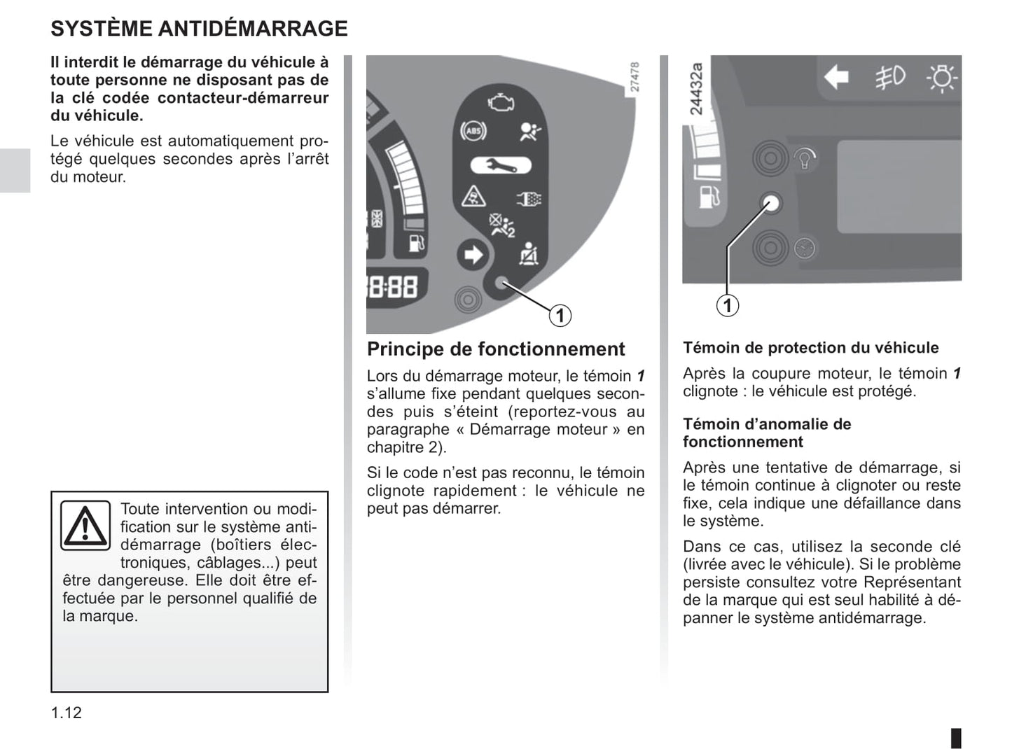 2008-2012 Renault Modus Manuel du propriétaire | Français