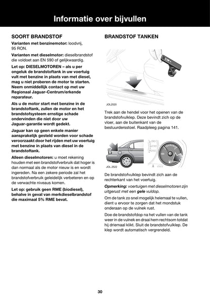 2006-2007 Jaguar X-Type Owner's Manual | Dutch