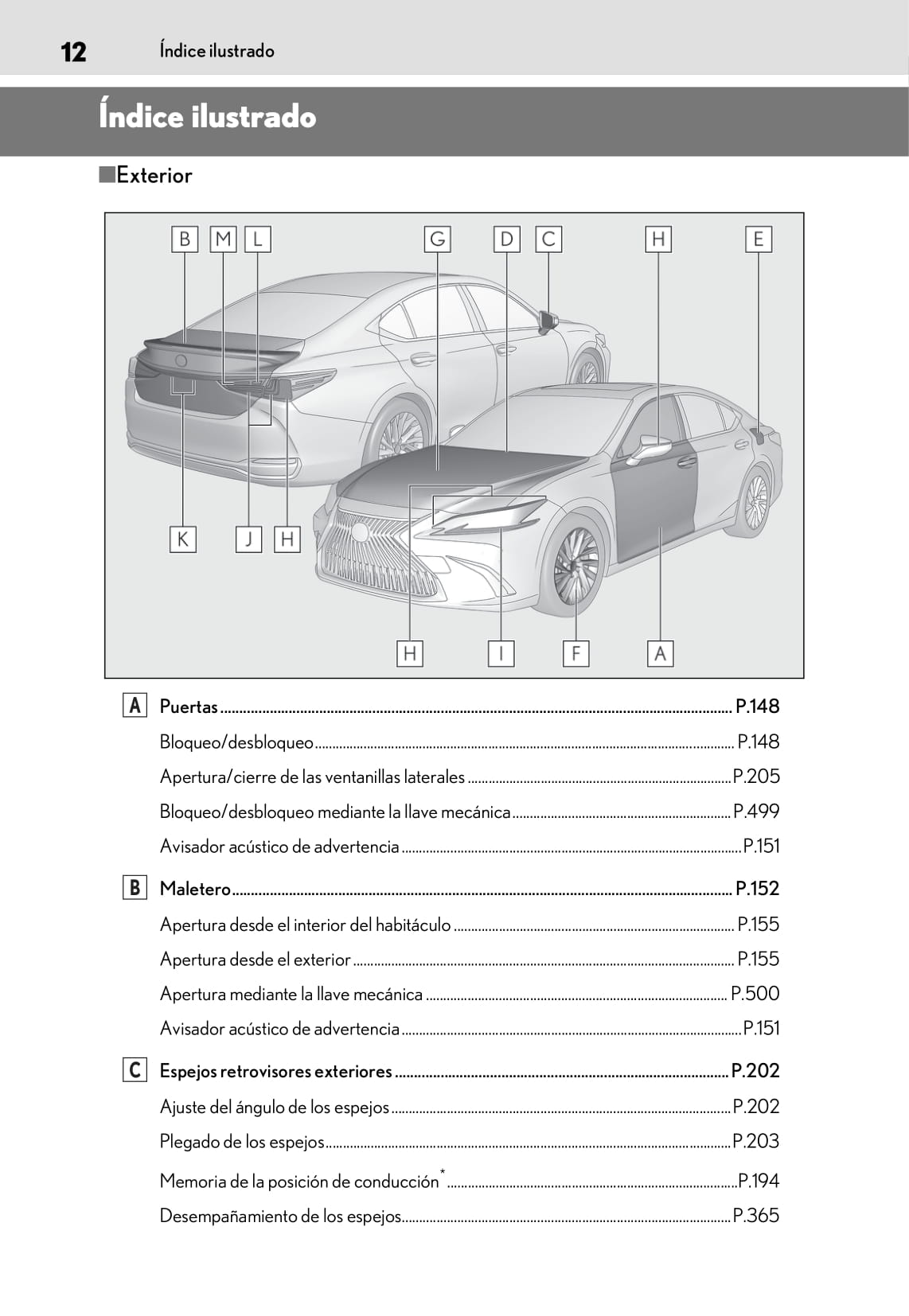 2018-2019 Lexus ES 300h Owner's Manual | Spanish