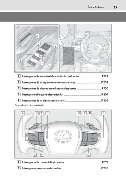 2018-2019 Lexus ES 300h Gebruikershandleiding | Spaans