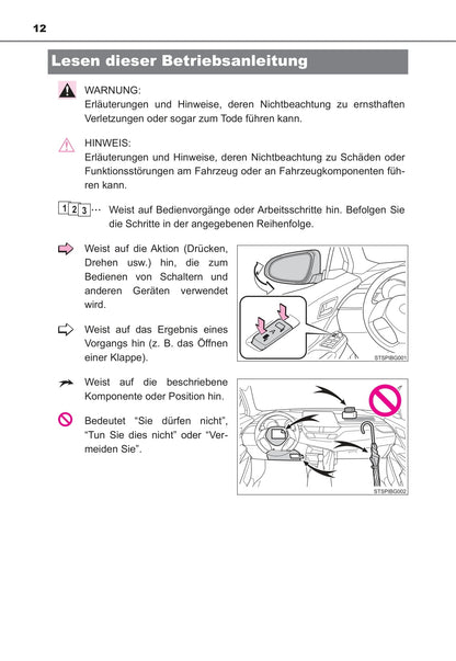 2016-2018 Toyota C-HR Bedienungsanleitung | Deutsch