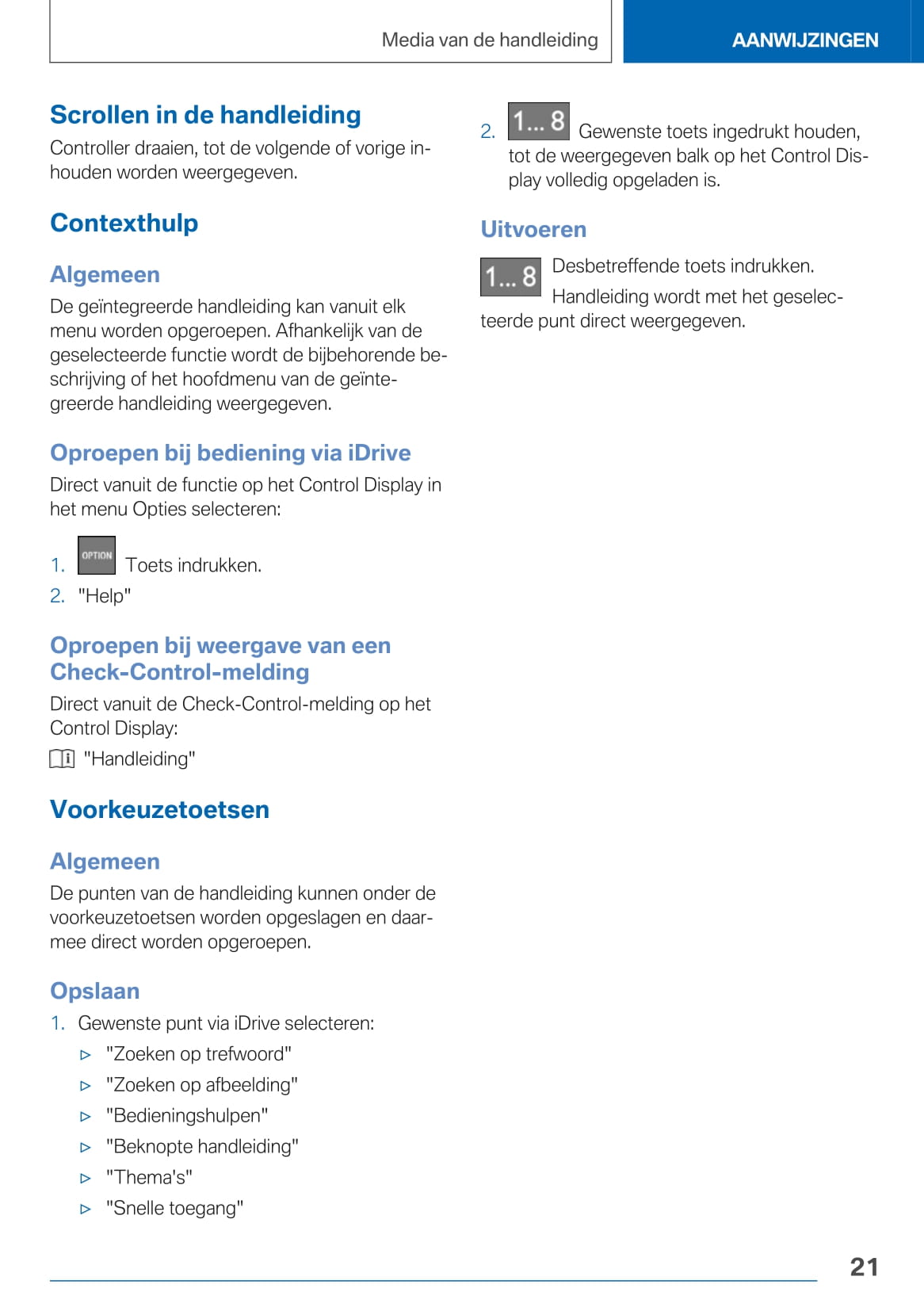 2020-2021 BMW X5 Bedienungsanleitung | Niederländisch