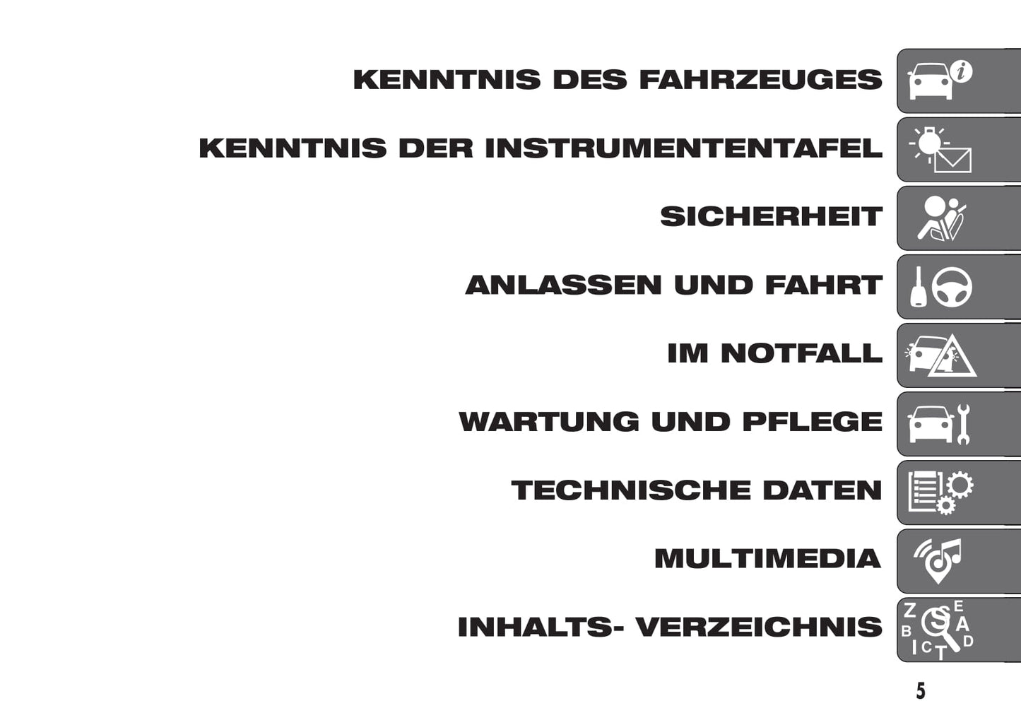 2016-2017 Fiat Punto Owner's Manual | German