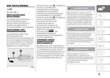 2016-2017 Fiat Punto Owner's Manual | German