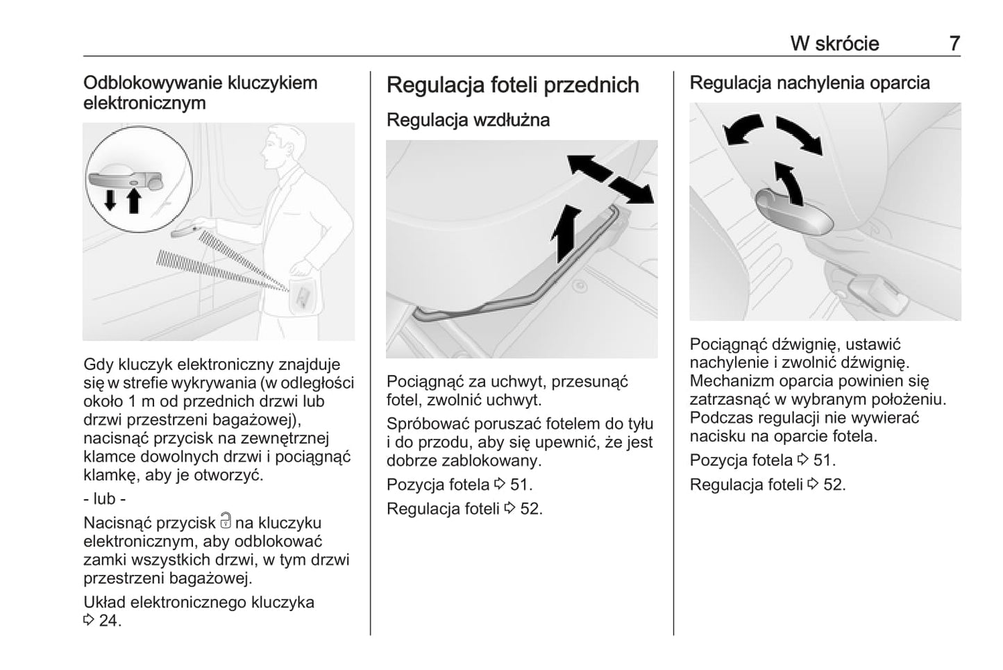 2019 Opel Vivaro Owner's Manual | Polish