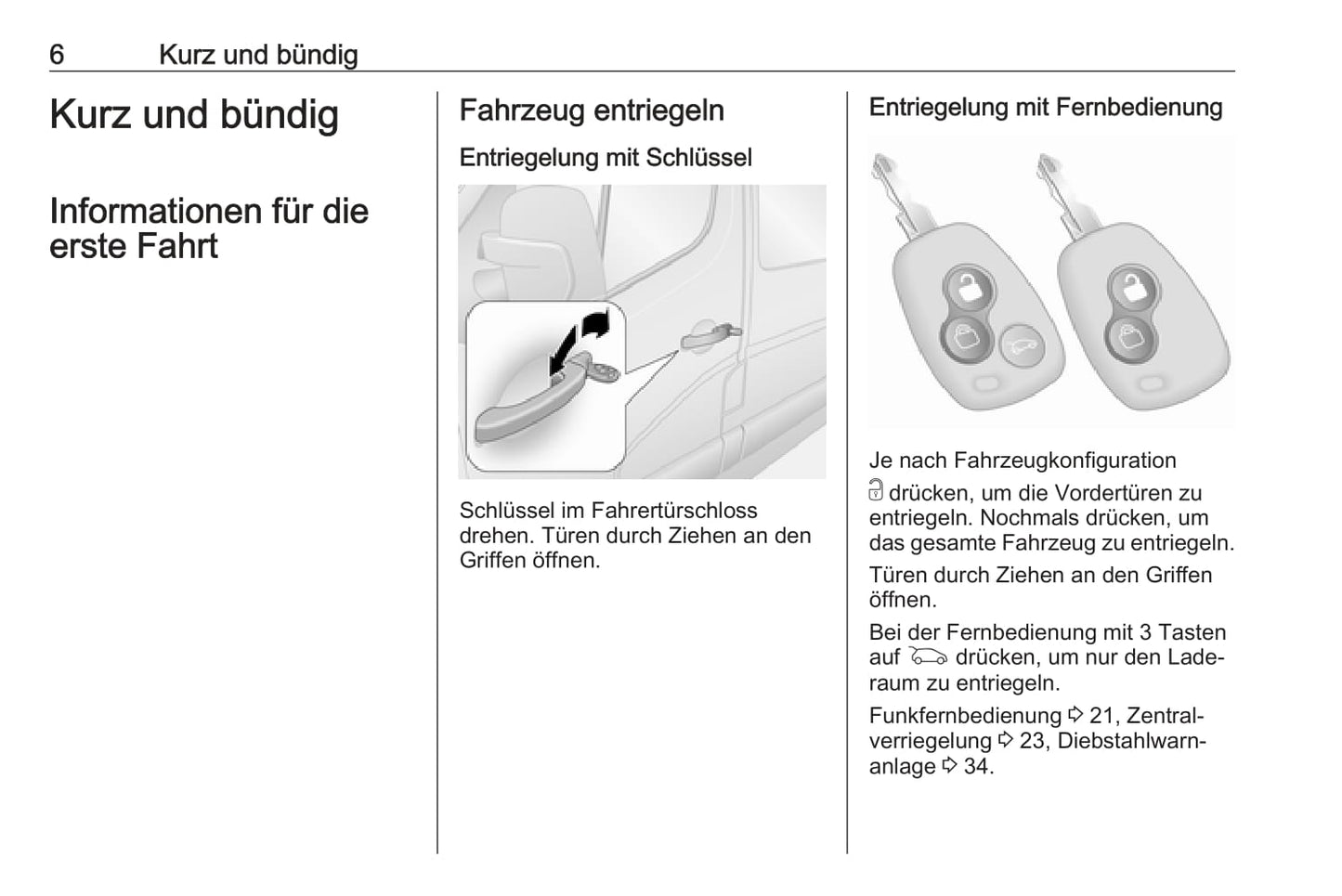 2017 Opel Movano Owner's Manual | German