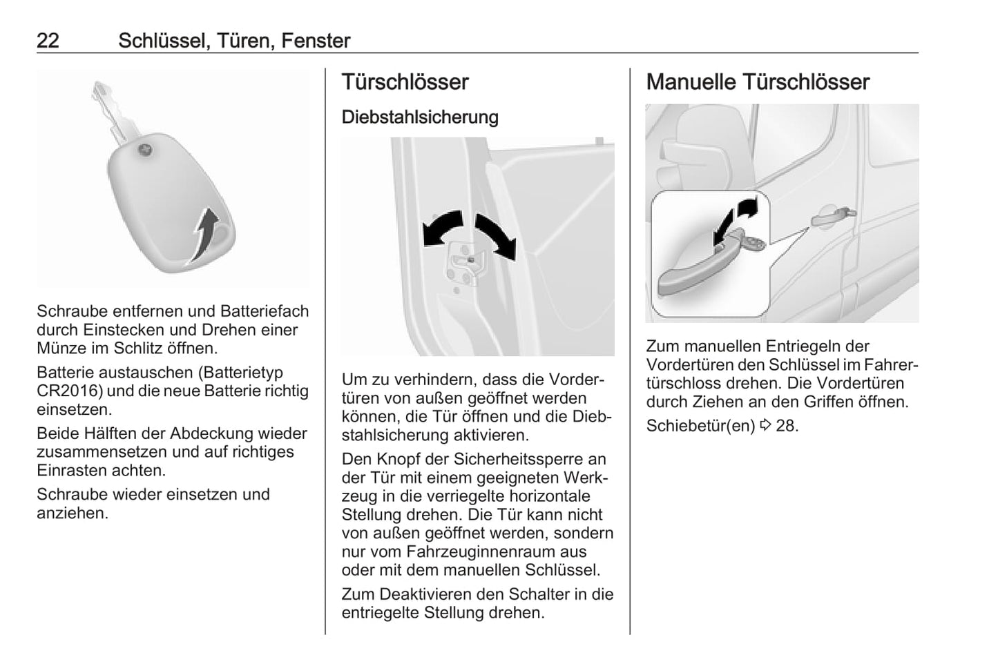 2017 Opel Movano Owner's Manual | German