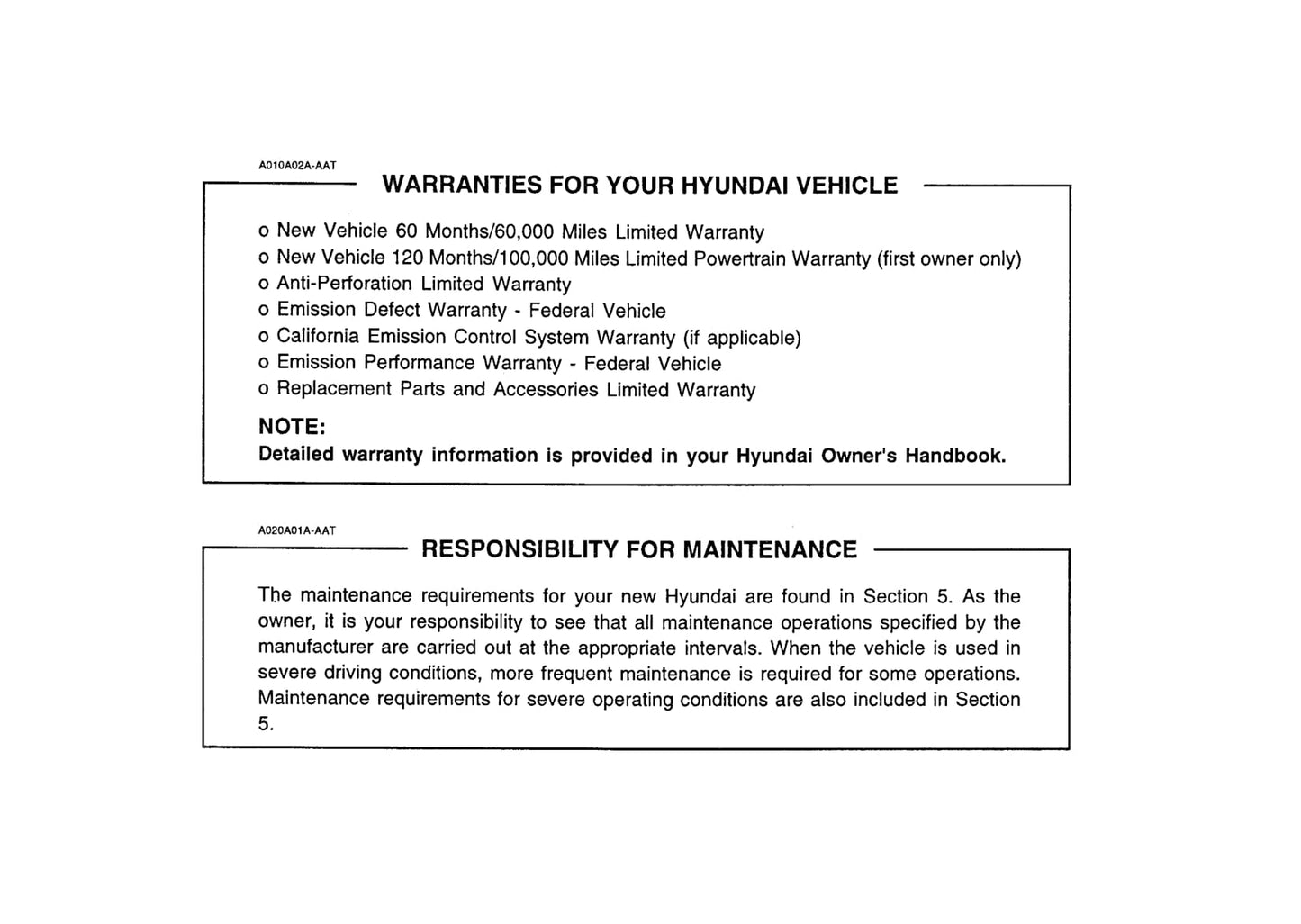 2000 Hyundai Accent Gebruikershandleiding | Engels