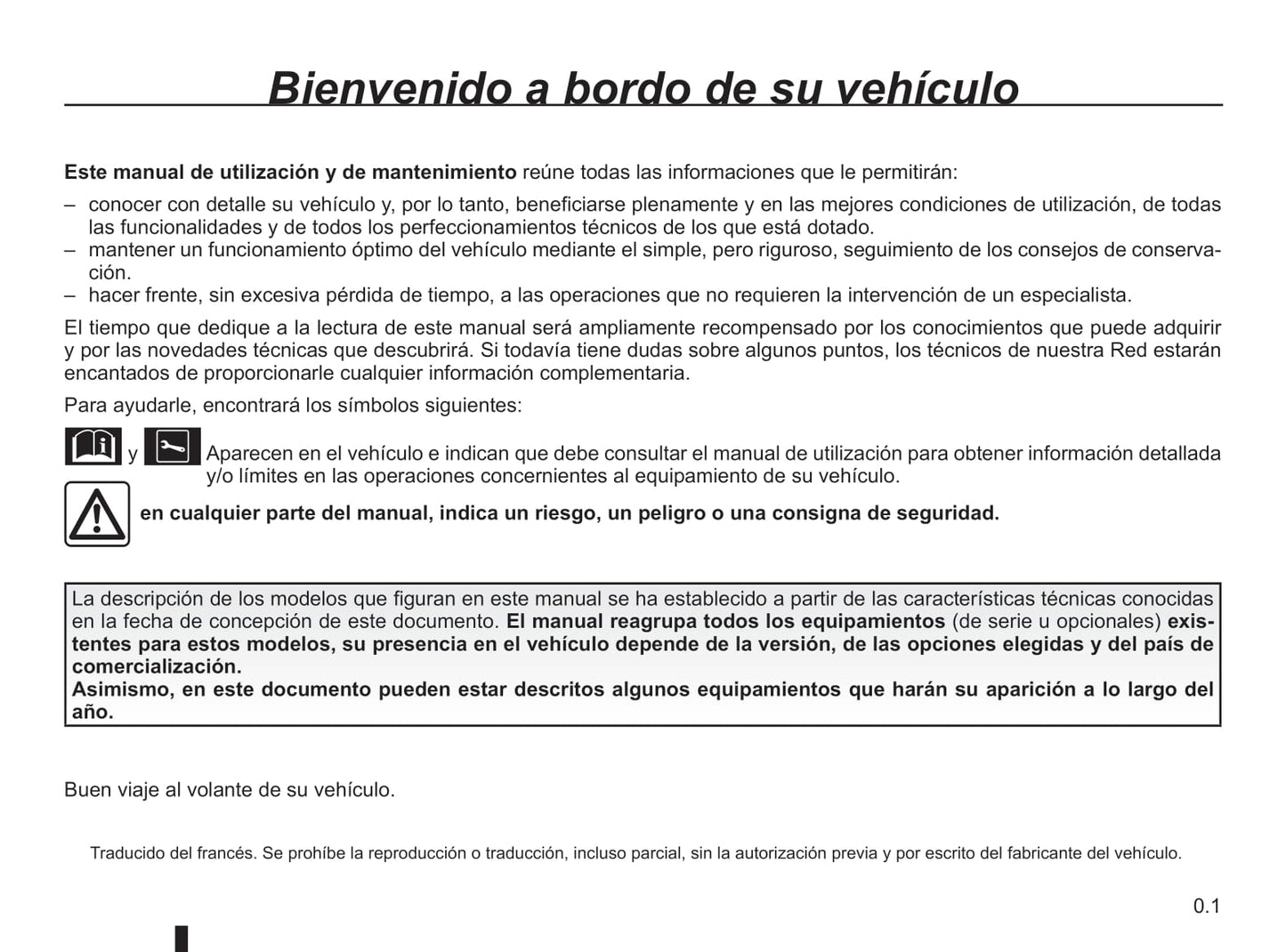 2014-2019 Renault Master Manuel du propriétaire | Espagnol