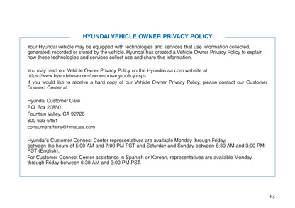 2018-2021 Hyundai Tucson Manuel du propriétaire | Anglais