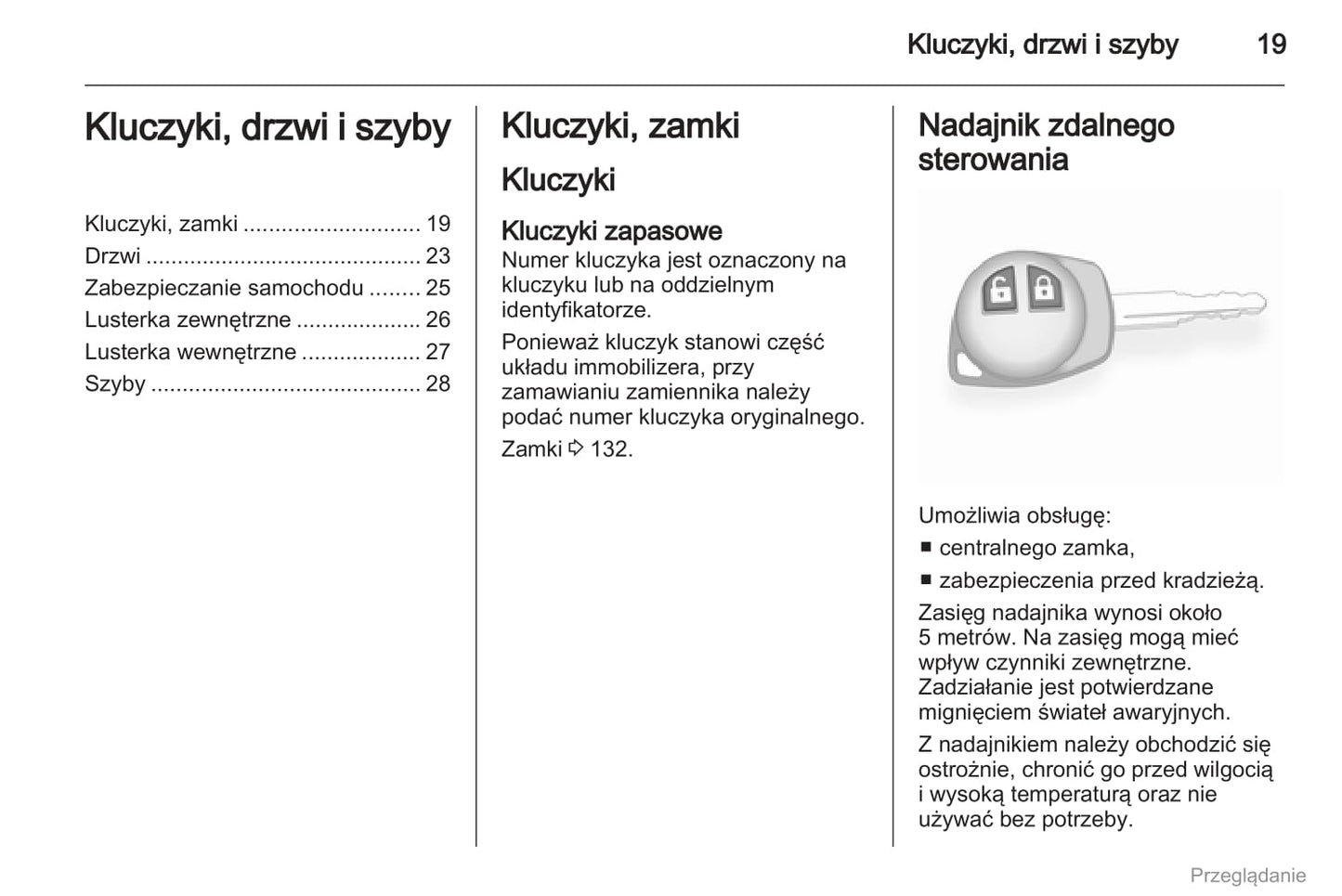 2011-2012 Opel Agila Owner's Manual | Polish
