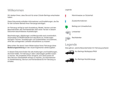 2015-2020 Citroën Berlingo Manuel du propriétaire | Allemand