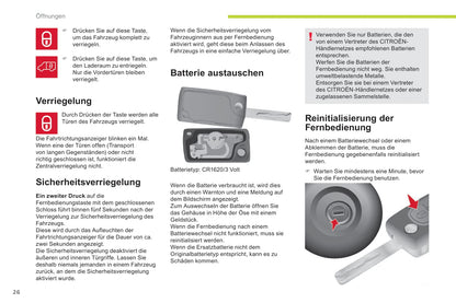 2017-2018 Citroën Berlingo/Berlingo Multispace Owner's Manual | German