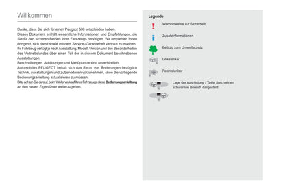 2021-2023 Peugeot 508/508 Hybrid Bedienungsanleitung | Deutsch