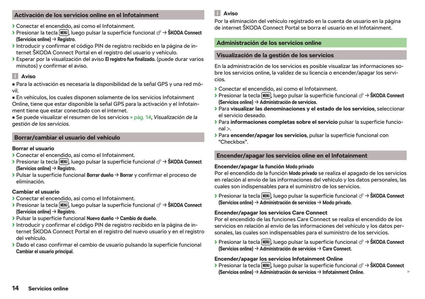 2015-2018 Skoda Fabia Manuel du propriétaire | Espagnol