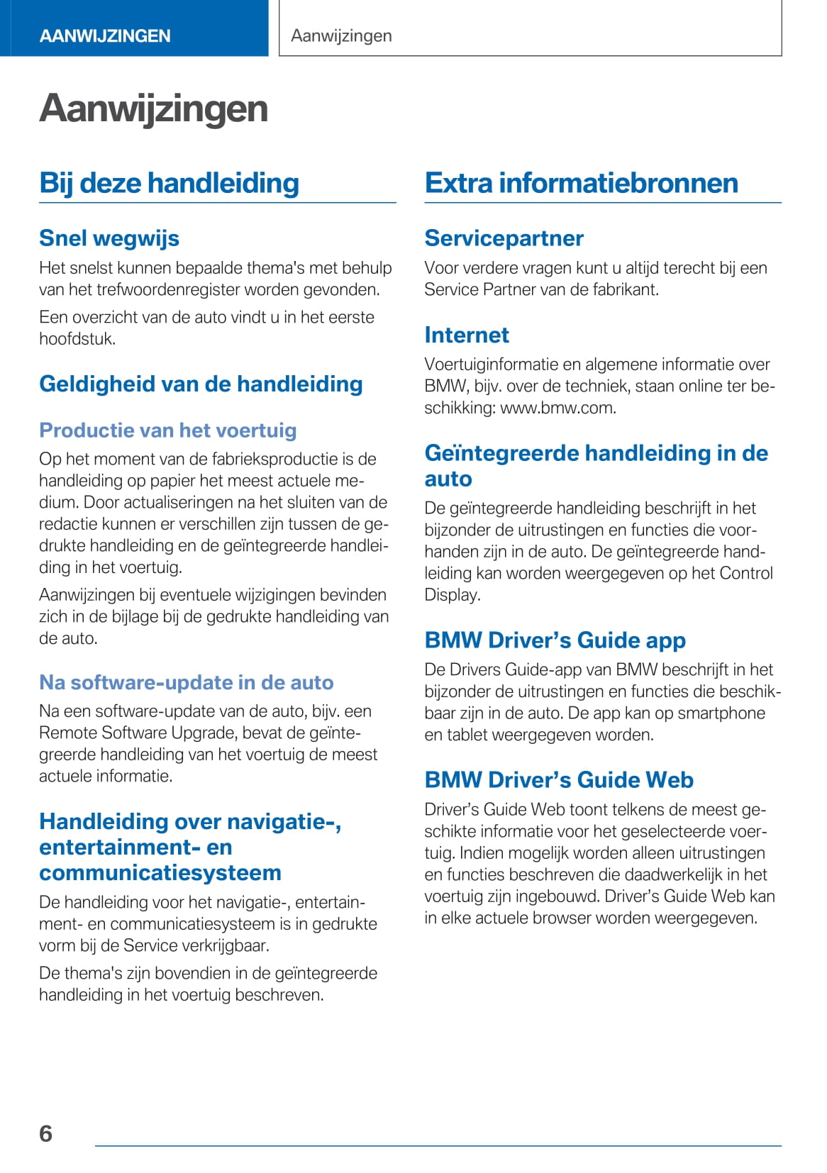 2020-2021 BMW M3 Owner's Manual | Dutch