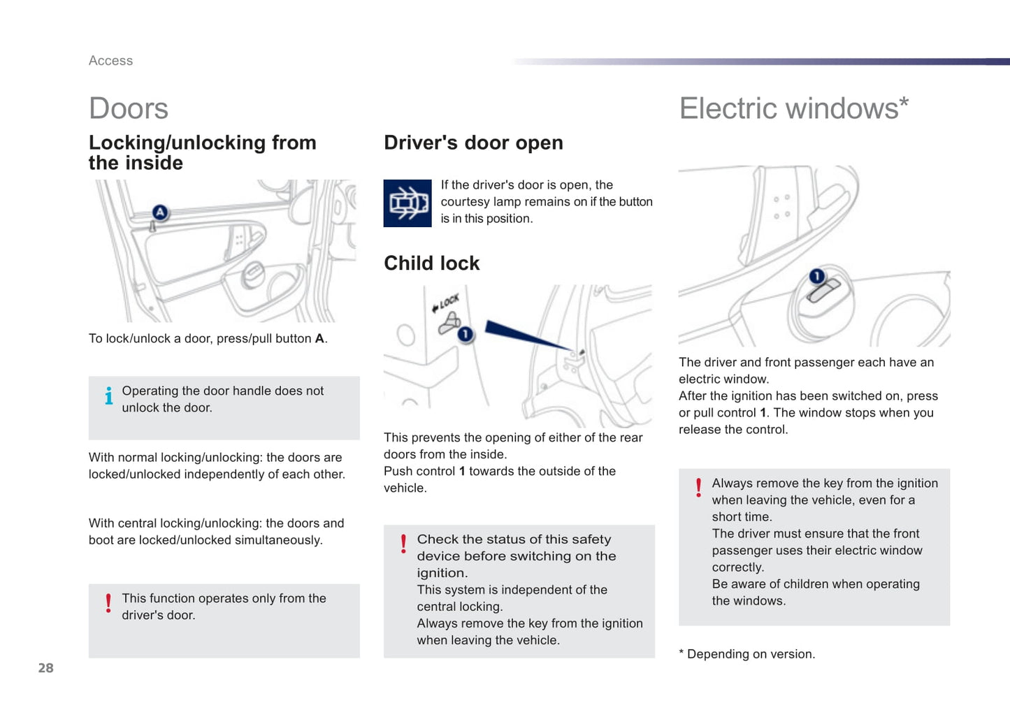 2012-2014 Peugeot 107 Owner's Manual | English